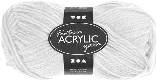 CC Fantasia Acrylgaren 50gr Wit