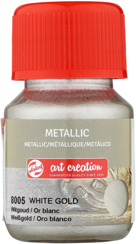TAC Metallic paint 30 ml White gold