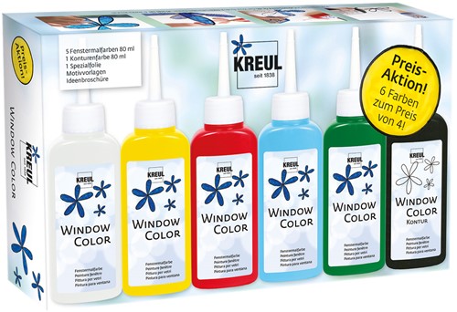 Kreul Raamverf Set 5x80 ml