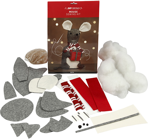 CC DIY Kit Kerst Muis 30 cm