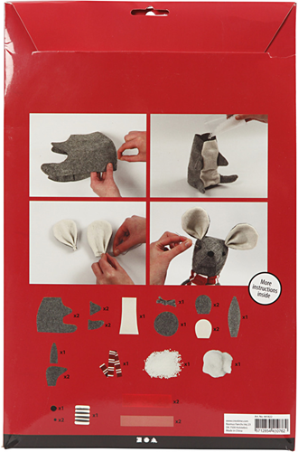 CC DIY Kit Kerst Muis 30 cm-2