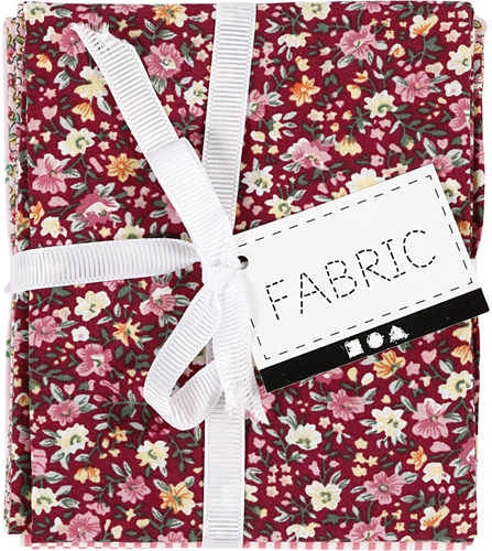 CC Patchwork Fabric, rose, size 45x55 cm, 100 g, 4 pc/ 1 bundle-2