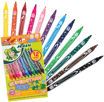 Jolly Superstar Duo Markers 12 colors-3