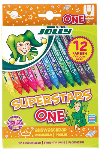 Jolly Superstar One Markers 12 kleuren