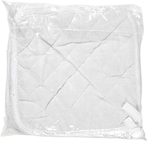 CC Katoenen Pannenlappen Set 20x20 cm Wit 4 stuks