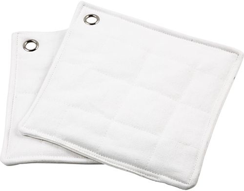 CC Katoenen Pannenlappen 22x22 cm Wit 2 stuks