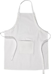 CC Apron, white, size M-XL cm, L: 84 cm, W: 65 cm, 210 g, 1 pc