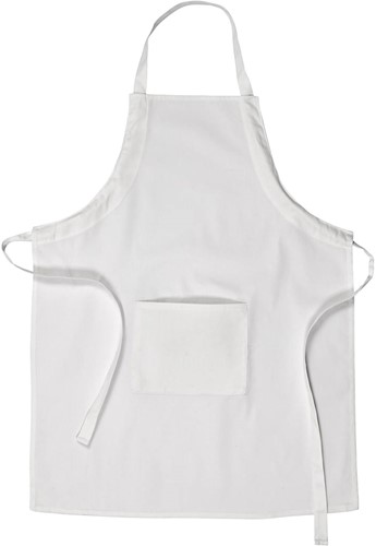 CC Apron, white, size M-XL cm, L: 84 cm, W: 65 cm, 210 g, 1 pc