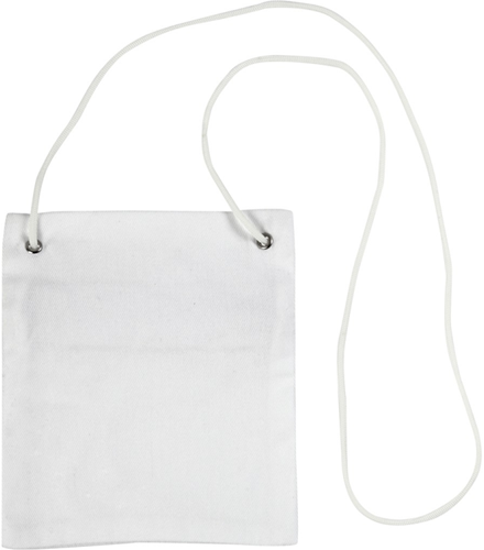 CC Katoenen Hangportemonnee 13x15 cm Wit
