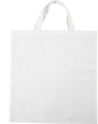 CC Katoenen Tas Korte Hengsels 42 cm wit