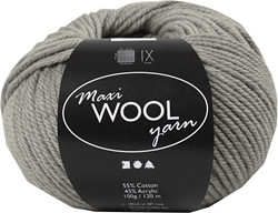 CC Maxi Wolgaren 100 gr Grijs Mix