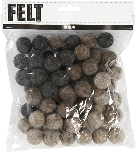 CC Wol Kralen 20 mm Naturel 64 stuks-2