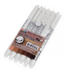 Marvy Uchida Technische Brushpennen Bruintinten Set 6 stuks