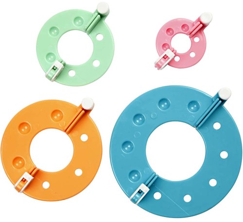 CC Pompom Maker Set 4 stuks