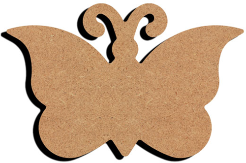 MDF Figuur Vlinder 15 cm