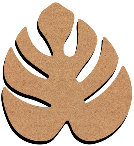 MDF Figuur Monstera 15 cm