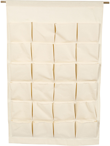 CC Hangende Organizer 60x93 cm Naturel 24 vakken