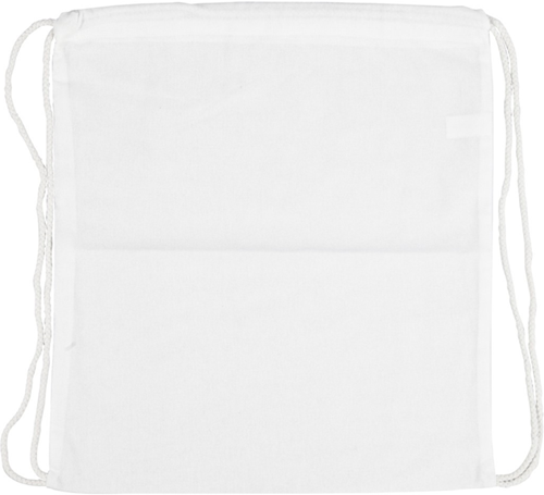 CC Katoenen rugzak met Treksluiting 37x41 cm wit