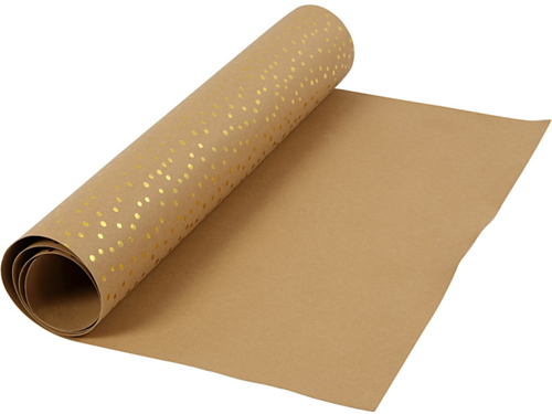 CC Faux Leather Papier Rol met Print 100x50 cm Stippen