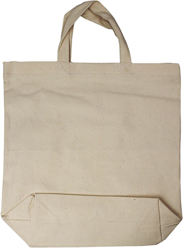 CC Katoenen Tas met Bodemvouw 39x44x10 cm 1 Stuk, 39x44x10 cm, 310 gr, Licht Naturel