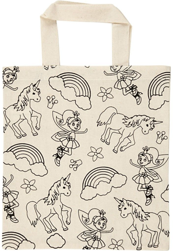 CC Katoenen Boodschappentas Unicorn 27,5x30 cm