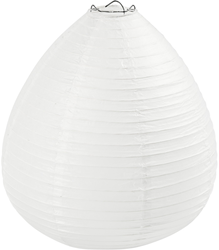 CC Papieren Lamp Druppel 25x27 cm Wit