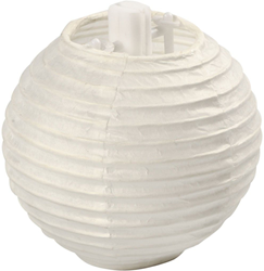 CC Paper Lamp, white, Round, Dia. 7,5 cm, 10 pc/ 1 pack
