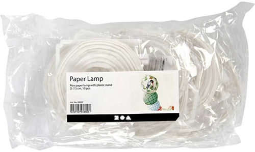 CC Papieren lampjes d: 7,5 cm 10 stuks-2
