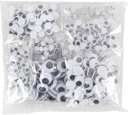 CC Zelfklevende wiebelogen 1100 stuks d: 6-20 mm-2
