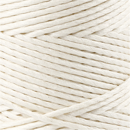 CC Bamboekoord 1 mm Wit 65 m-2