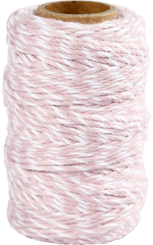 CC Gestreept Katoenkoord 50 m Roze Wit
