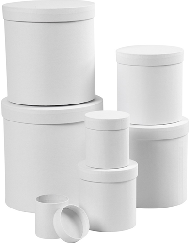 CC Ronde dozen Set 7 Stuks h: 7.5-22.7 cm d:7-22 cm