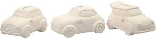 CC Car Money Box, white, H: 5,5 cm, L: 12,5 cm, W: 7,8 cm, 12 pc/ 1 box-2