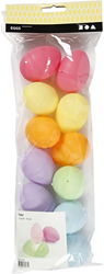 CC Egg, pastel colours, H: 6 cm, Dia. 4 cm, 12 pc/ 1 pack