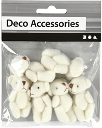 CC Mini Teddy, size 4x2,5 cm, 6 pc/ 1 pack