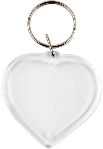 CC Hart Sleutelhanger 40x40 mm 25 stuks