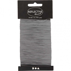 CC Reflecterend Draad 100m Grijs