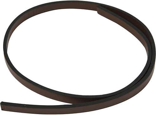 CC Faux Leather Ribbon 1M Brown
