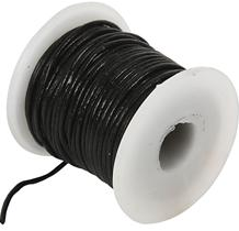 CC Leerkoord 1 mm Zwart 10 m