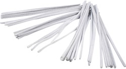 CC Chenilledraad 6 mm Wit 50 stuks