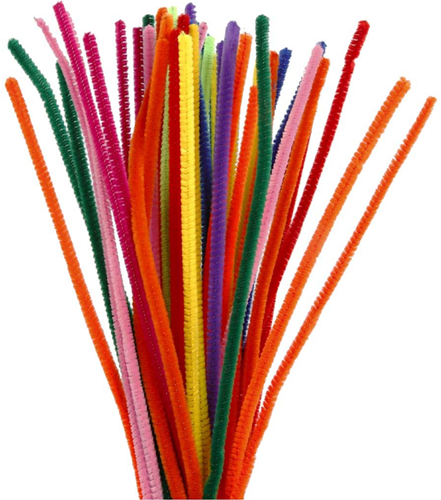 CC Chenilledraad Multigekleurd 6 mm 50 stuks