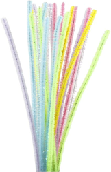 CC Chenilledraad 30 cm Pastel Kleuren 24 Stuks