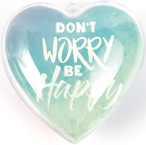 GC Creative Gift Heart "Don't Worry" 10x10 c