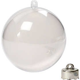 CC Acryl Ballen 2-delig d:8 cm 5 stuks