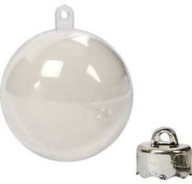 CC Acryl Ballen 2-delig d:5 cm 10 stuks