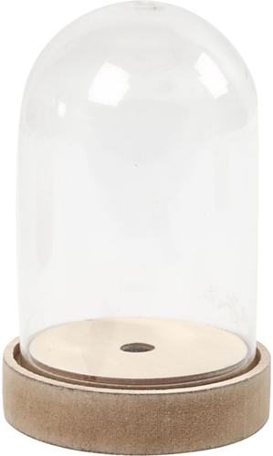 CC Stolp op Houten Voet h:12,5 cm