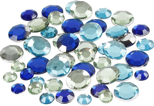 CC Strasstenen Rond Blauwe Harmonie 6-12 mm 360 stuks