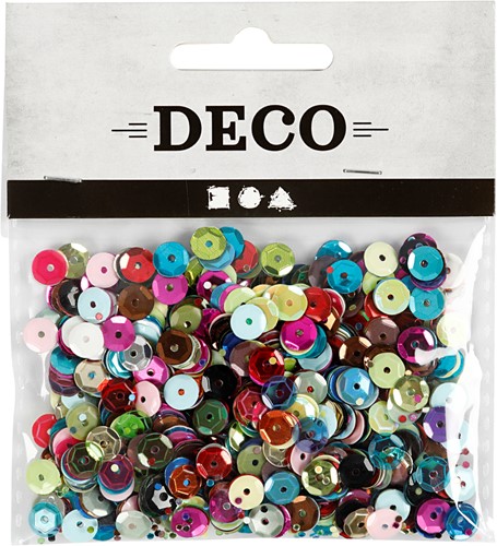 CC Sequins, round, size 6 mm, 10 g/ 1 pack-2