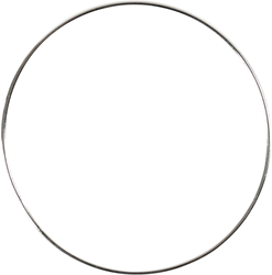 CC Metalen Ring 7 cm Zilver