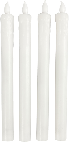 CC LED Kaarsen 24,5 cm Wit 4 stuks